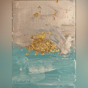 Handcrafted Smaller Mixed media. Made with a Palette Knife.